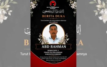 Duka Fraksi PDI Perjuangan Sumenep, Ketua DPRD Sebut Abd. Rahmad Kader yang Mengabdi Sepenuh Hati