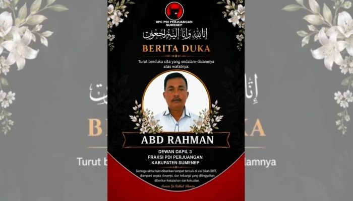 Duka Fraksi PDI Perjuangan Sumenep, Ketua DPRD Sebut Abd. Rahmad Kader yang Mengabdi Sepenuh Hati
