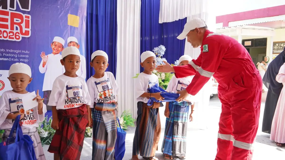 Yayasan Bakrie Amanah Bersama EMP dan KEI Gelar Khitanan Sehat untuk Ratusan Anak di Wilayah Operasi Produksi