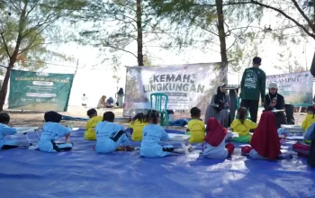 SKK Migas-KEI dan Laskar Obor Ajak Anak-anak di Pagerungan Besar Sumenep Melukis dan Tanam Mangrove