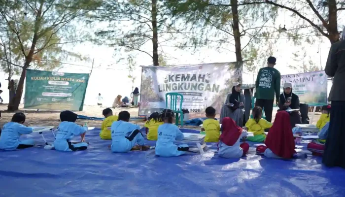 SKK Migas-KEI dan Laskar Obor Ajak Anak-anak di Pagerungan Besar Sumenep Melukis dan Tanam Mangrove