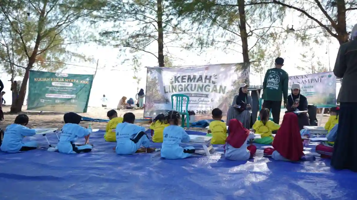 SKK Migas-KEI dan Laskar Obor Ajak Anak-anak di Pagerungan Besar Sumenep Melukis dan Tanam Mangrove