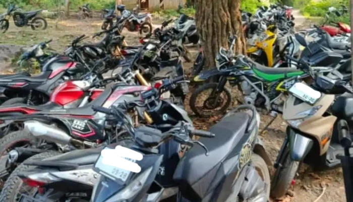 Puluhan Motor Ludes Terbakar di Desa Tembayangan Kangayan