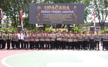 Kapolresta Sumenep Pimpin Sertijab 4 Pejabat Utama dan 6 Kapolsek