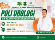 Poli Urologi RSUD dr. H. Moh. Anwar Sumenep Kini Terima Pasien BPJS Kesehatan