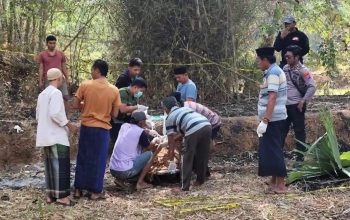 Mayat Perempuan Ditemukan Terbakar di Tegalan Batang-Batang, Polisi Olah TKP