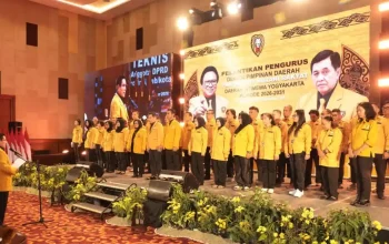 Pelantikan Pengurus DPD Partai Hanura, Heru Bantolo Siap Kibarkan Bendera Singa Ke Seluruh DIY