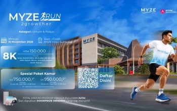 MYZE Hotel Sumenep Bakal Gelar Lari 8K "MYZE Run 2growther", Hadiahnya Puluhan Juta Rupiah