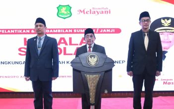 Lantik 129 Kepala Sekolah, Wabup Sumenep: Kemajuan Teknologi Harus Dibarengi Penguatan Karakter